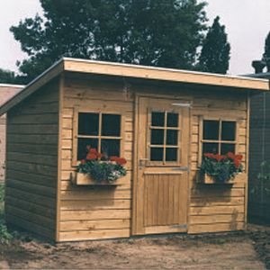 Tuinhuis lessenaarsdak 17 Zwaluw S114